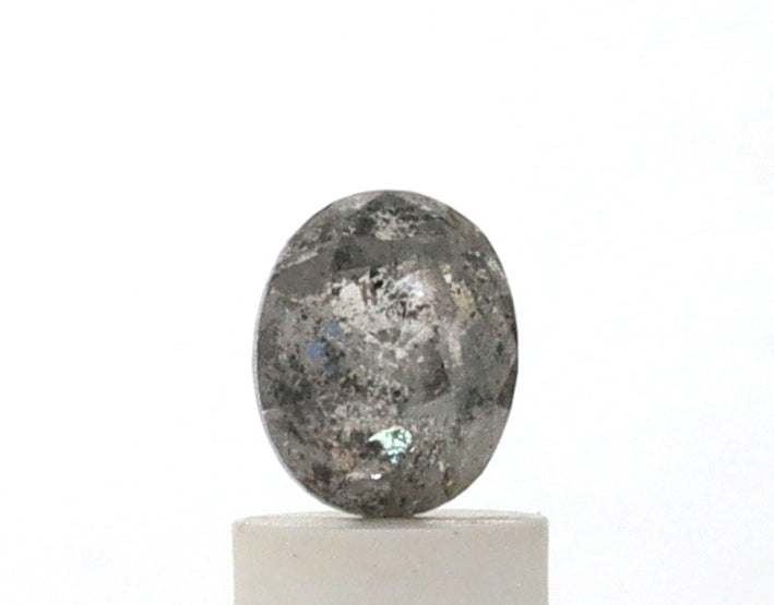 1.01 Carat Oval Shape Salt & Pepper Diamond