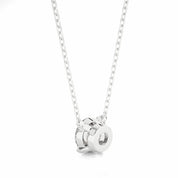 1 Carat Round Solitaire 4 Prong Diamond Nacklace In White Gold