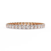 1.09 Carat Round Shape Diamond Eternity Wedding Band In White Gold 18K Rose Gold Natural Diamond Eternity Wedding Rings