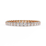 1.09 Carat Round Shape Diamond Eternity Wedding Band In White Gold