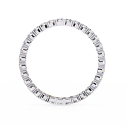 1.09 Carat Round Shape Diamond Eternity Wedding Band In White Gold Eternity Wedding Rings