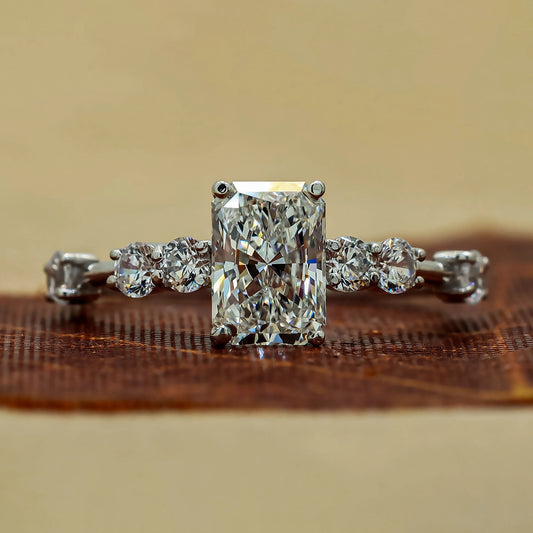 1.50 Ct Radiant Cut Lab Grown Diamond Ring