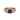 Front view of Square black diamond set in rose gold band with carved design and small white stones on both sides.