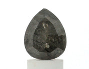 1.90 Carat Pear Cut Salt and Pepper Diamond