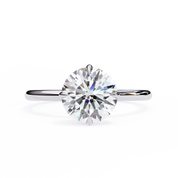 2 Ct Round Shape Solitaire Lab Diamond Engagement Ring Lab Diamond Engagement Rings