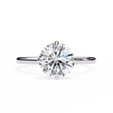2 Ct Round Shape Solitaire Diamond Engagement Ring