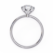 2 Ct Round Shape Solitaire Lab Diamond Engagement Ring Lab Diamond Engagement Rings