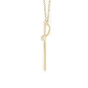 0.80 Carat Round Shape Cross Lab Diamond Pendent
