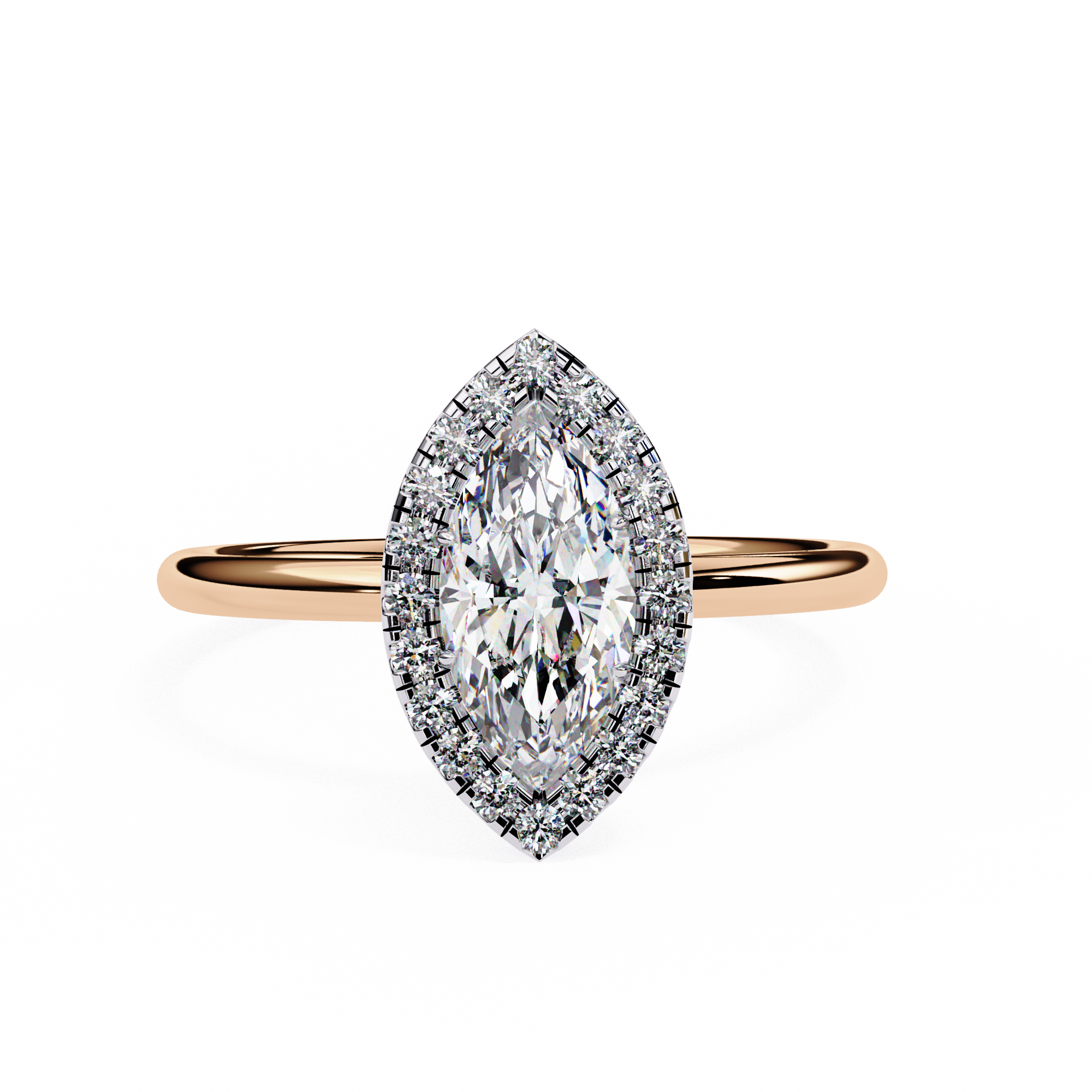 1.20 Carat Marquise Cut Halo Lab Diamond Engagement Ring Lab Diamond