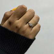 1 Ct Round Split Shank Lab Diamond Ring