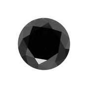 5 Carat Round Shape Loose Black Diamond