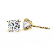 2.50 Carat Cushion Cut Lab Diamond Stud Earrings