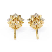 2.50 Ct Princess Cut Lab Diamond Stud Earrings