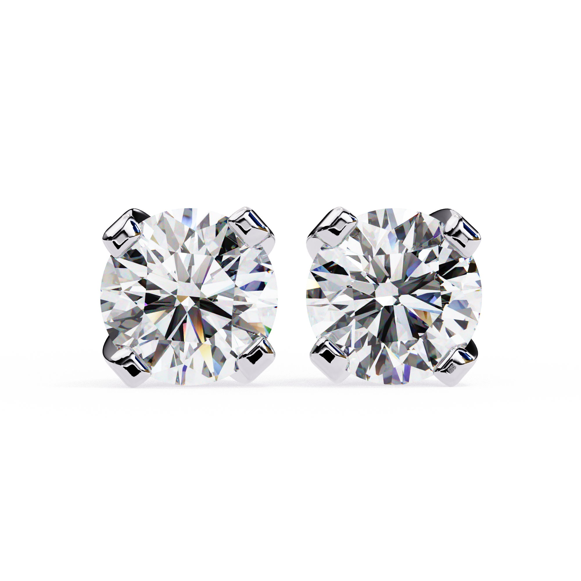 2.60 Ct Round Lab Created Diamond Stud Earrings
