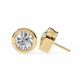 2.60 Carat Round Solitaire Lab Diamond Earrings