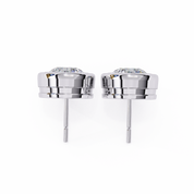 2.60 Carat Round Solitaire Lab Diamond Earrings