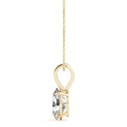 2 Carat Oval Shape Prong Set Solitaire Lab Diamond Pendant