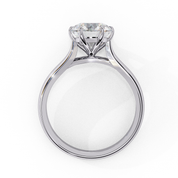 2 Carat Round Cut 6 Claw Prong Solitaire Lab Diamond Ring