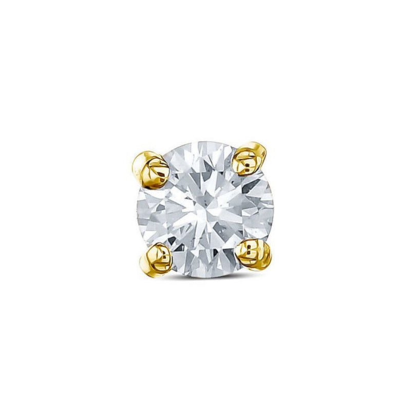 1 Carat Round Shaped Solitaire Diamond Studs Earrings Lab Diamond