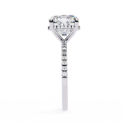 Cushion Cut Halo Lab Grown Diamond Ring Lab Diamond Engagement Rings