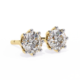 1.30 Ct Prong Set Diamond Stud Earrings for Women