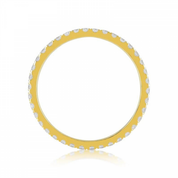 0.80 Carat Round Shape Channel Setting Diamond Eternity Ring In Yellow Gold Eternity Wedding Rings