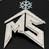 7 Ct Round Cut Pave Set MS Hip-Hop Lab Diamond Pendant