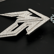 7 Ct Round Cut Pave Set MS Hip-Hop Lab Diamond Pendant