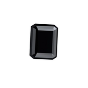 7 X 5 Mm Emerald Cut Black Diamond Stone