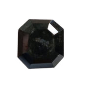 0.5 to 3 Carat Asscher Cut Diamond Real Black Diamond