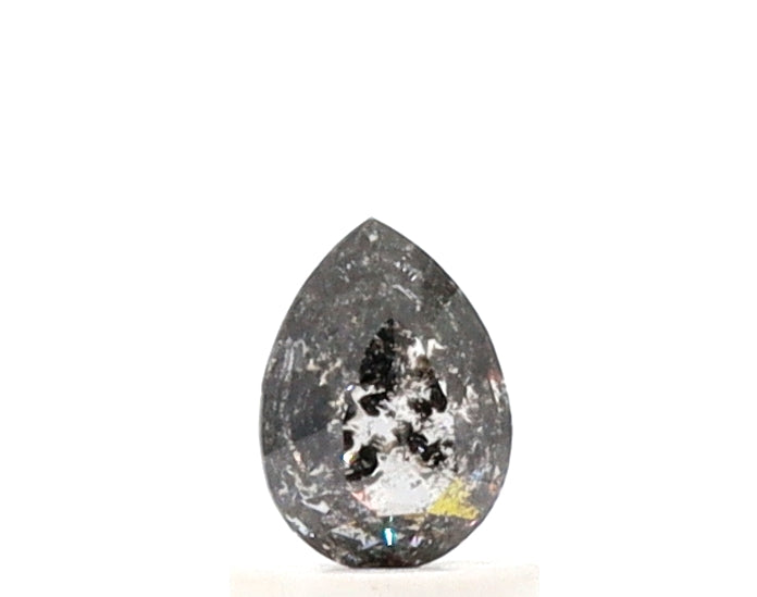 0.50 Ct Pear Cut Salt and Pepper Diamond