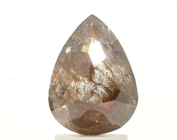 2.09ct Pear Shape Salt and Pepper Diamond