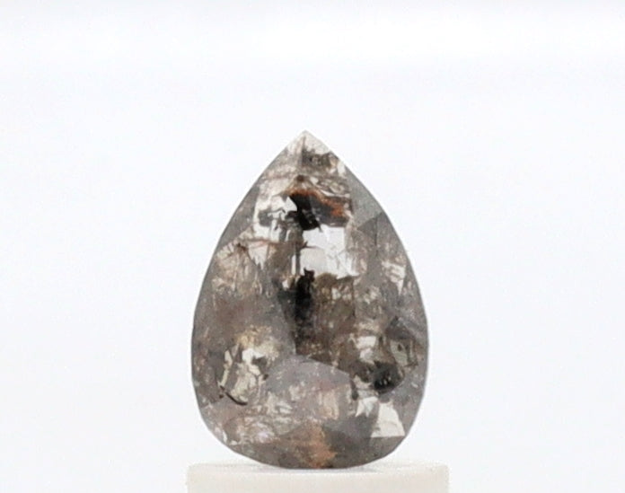 0.50 Ct Pear Cut Salt and Pepper Diamond