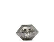 0.50 Ct Hexagon Cut Salt and Pepper Diamond