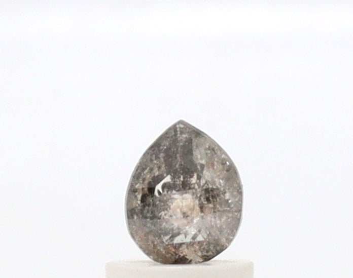 0.75 Ct Pear Cut Salt and Pepper Diamond
