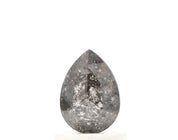 0.80 ct Pear Cut Salt and Pepper Diamond