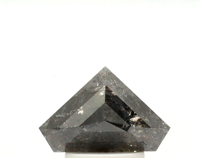 1.27 Ct Shield Shape Salt and Pepper Diamond