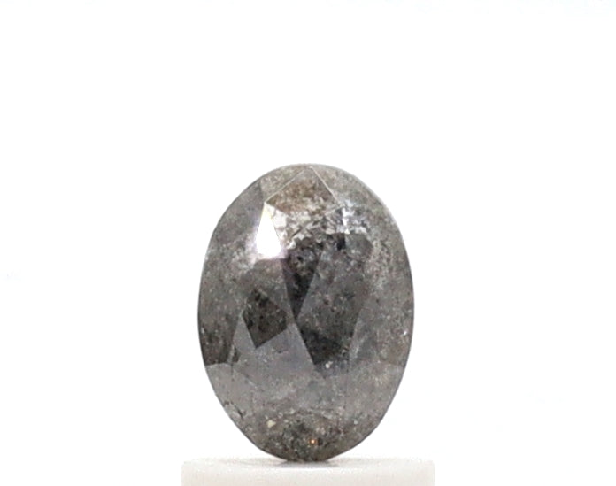 1.17ct Oval Cut Salt and Pepper Diamond