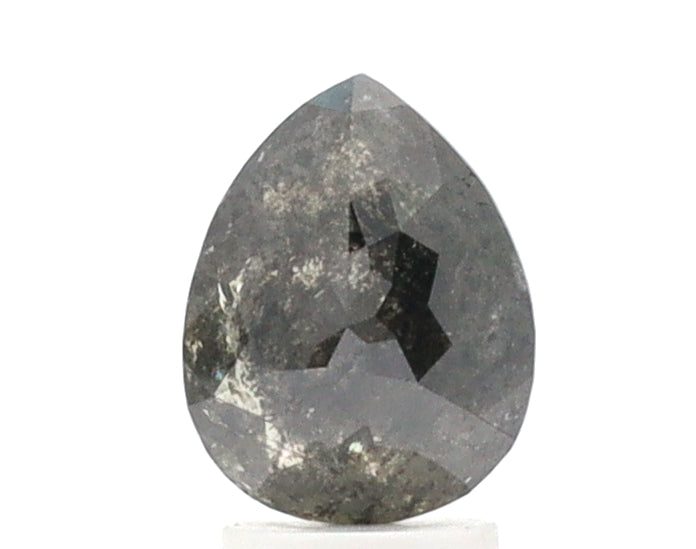 2.32 Ct Pear Shape Salt and Pepper Diamond