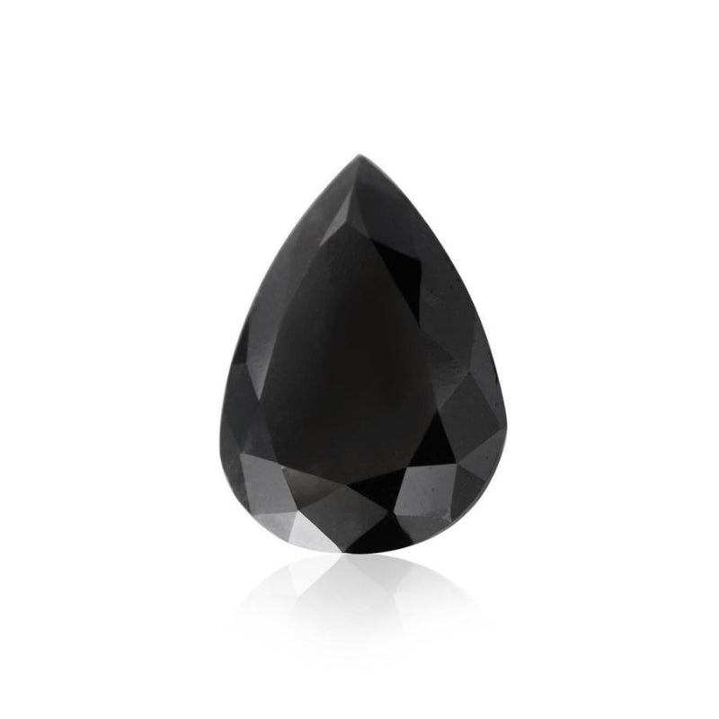 2 Carat Pear Cut Black Diamond For Sale