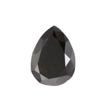 2.80 Ct Pear Shape Natural Black Diamond For Sale
