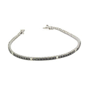 3 Ct Black & White Diamond Tennis Bracelet