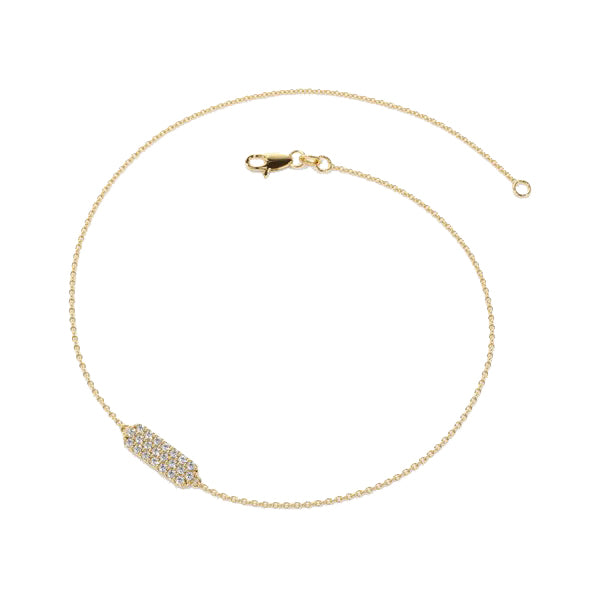 0.55 Ct Round Cut Bar Setting Diamond Bracelet