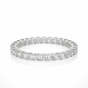 1.05 Ct Round Cut Shared Prong Diamond Eternity Band In Yellow Gold 950 Platinum Natural Diamond