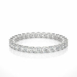 1.05 Ct Round Cut Shared Prong Diamond Eternity Band In Yellow Gold