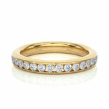 1.12 Ct Round Cut Channel Set Diamond Eternity Wedding Band