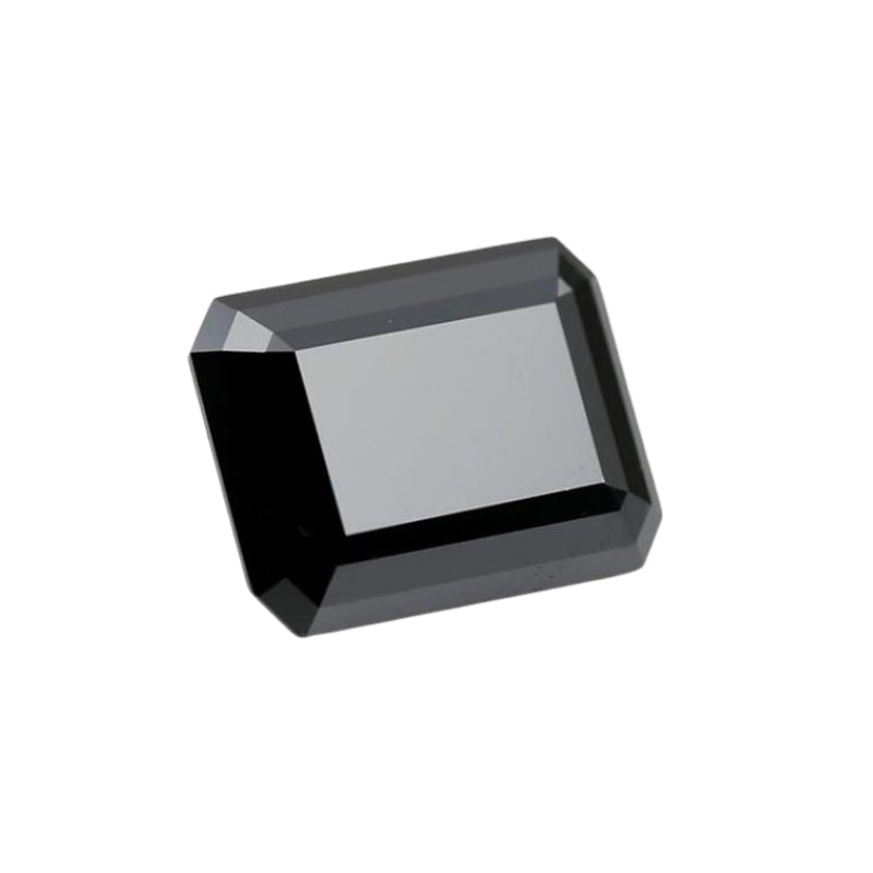 2 Carat Emerald Cut Loose Black Diamond