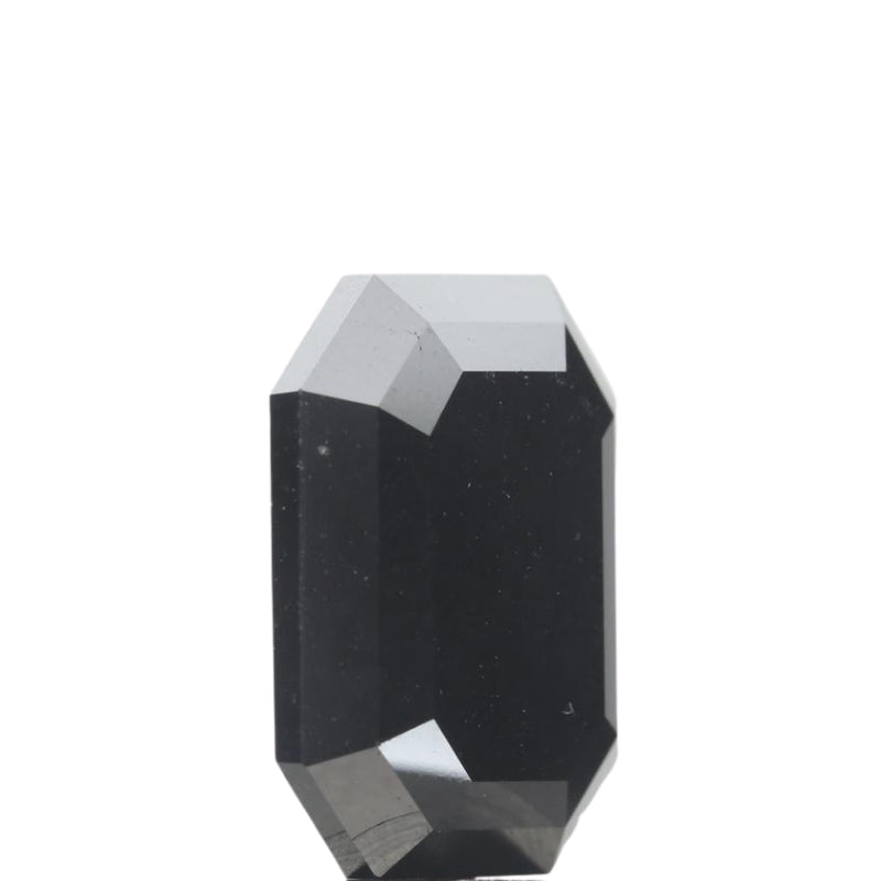 2 Carat Emerald Cut Loose Black Diamond