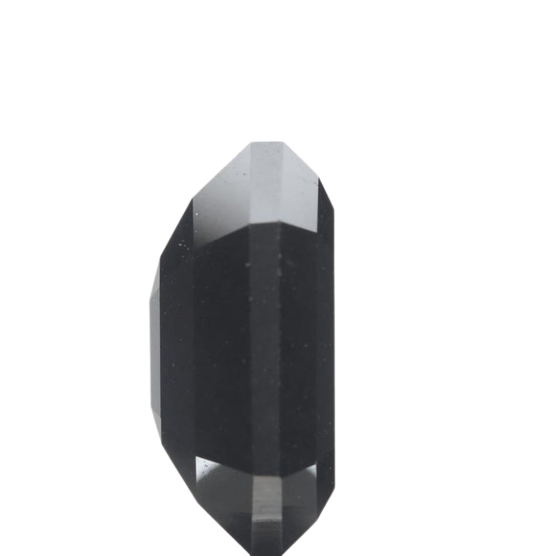 4 Carat Emerald Cut Real Black Diamond