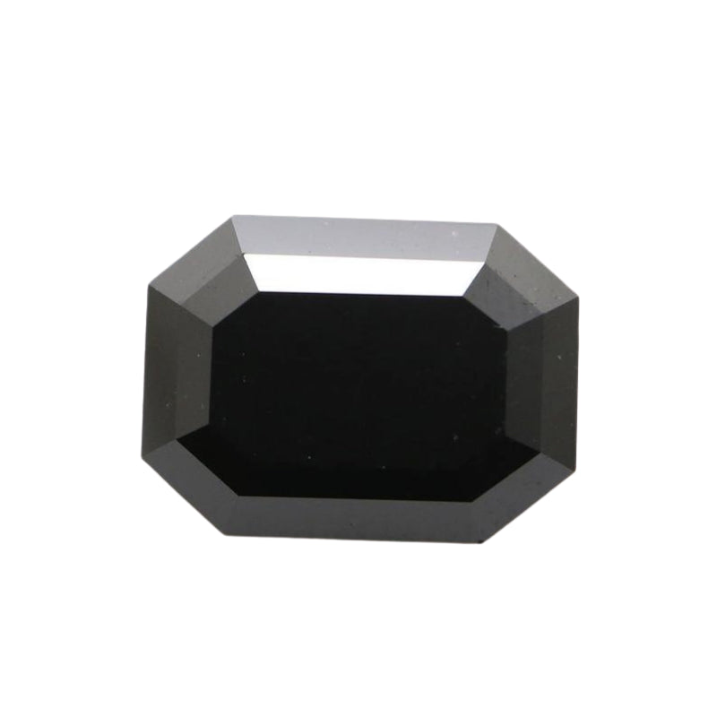 4 Carat Emerald Cut Real Black Diamond